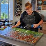 Denise Richards - Encaustic Painting - Studio Session