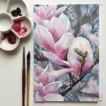 Erica Qualey - Watercolor: Catching the Colors or Spring; Blooms