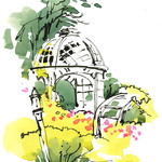 Virginia Hein - Sketching on Location at Descanso Gardens