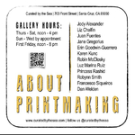 Princess Rashid - "About Printmaking" -Santa Cruz, California. 4/7-5/27/2023