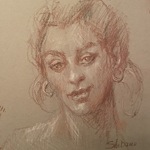 Deirdre Shibano - PORTRAIT DRAWING with SEPIA PENCILS: BEGINNER-ADVANCED 6 SESSIONS