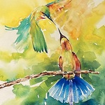 David Lobenberg - For The Birds Watercolor and collage Workshop