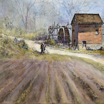 Judy Mudd - The Old Mill-Watercolor-Friday, 10/7/2022