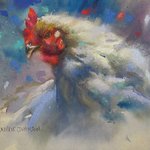 Frankie Johnson - Watercolor& Pastel  A Match Made in Heaven