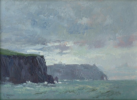 "Cliffs of Moher" by Debra Joyce Dawson Oil ~ 6" x 8"