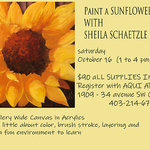 SHEILA SCHAETZLE - Mini workshop Sunflower - Level 1 Workshop