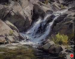 "Sierra  Falls" (SOLD) by Matt Smith Oil ~ 8 x 10