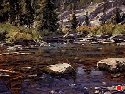 "Shadow Creek Pool II" (SOLD) by Matt Smith Oil ~ 12 x 16