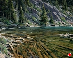 Shadow Lake Outlet 24 x 30 by Matt Smith Oil ~ 24 x 30
