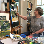 pam hatch - Workshop: Painting with Acrylic and Adding Pastel to Create Textural Effects