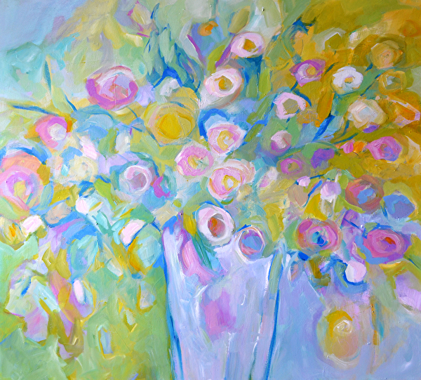 Scent of Spring by Filomena Booth Acrylic ~ 36" x 36"