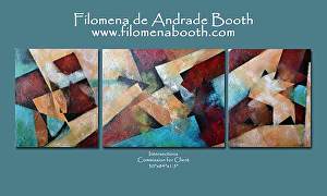 Commission for client by Filomena Booth Acrylic ~ 30" x 84