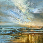 Monique Carr - Loosen Up! Abstract Seascape with Clouds
