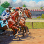 Sharon Crute - The Saratoga Season of Horse Racing Art