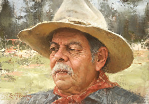 El Agricultor by Scott Tallman Powers Oil ~ 7 x 10 - 1020144m