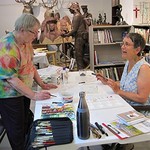 Mountain Sage Gallery - Beginning Watercolor class by Sally Angove