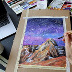 Mountain Sage Gallery - WATERCOLOR CLASS ''STARRY NIGHT''
