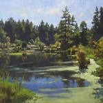 Jim McVicker - Plein Air Oil Painting at the Lake
