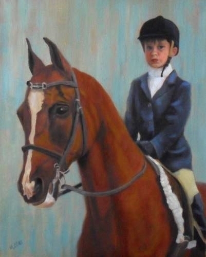 Ready to Show by Mary Opat Oil ~ 20" x 16"