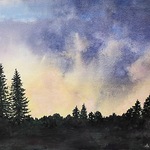 Sandra Yorke - Painting a Stormy Sunset in Watercolor