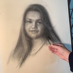 Melissa Gryder - Portrait Drawing in Charcoal