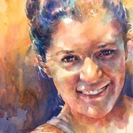 Alicia Farris - FACES in Watercolor. SOLD OUT- wait list available.
