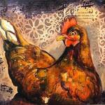 Micah Goguen - Mixed Media Collage: Farm Animals