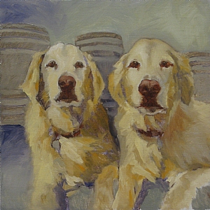 The Boys by Patricia Huber Oil ~ 12 x 12