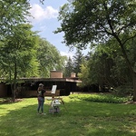 maggie capettini - Plein Air Painting at Schweikher House