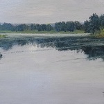 Tabby Ivy - Flathead Land Trust - Flathead River in Paint