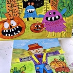 Rohini Mathur - Autumn Scarecrow & Spooky Pumpkins and Monsters Art Workshop