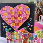 Rohini Mathur - Valentine's Woven Heart & Watercolor Floral Garden Workshop