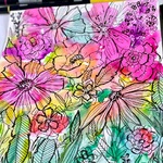 Rohini Mathur - Quaff & Create! Inky Floral Blooms - Sky River Mead & Wine