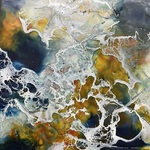 Elizabeth (Liz) Hosier - Abstract Painting with Oil/Cold wax