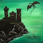 FIRST GALLERY OLATHE  - PAINT NIGHT "DRAGON CASTLE" TUESDAY OCTOBER 25  TIME: 6:30-8:30 $30