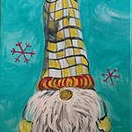 FIRST GALLERY OLATHE  - PAINTING with ANNE "NO PLACE LIKE GNOME"  DATE: FRIDAY JANUARY 13  TIME: 6:30-8:30,$40.