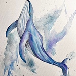 FIRST GALLERY OLATHE  - WATERCOLOR PAINTING with JAN "WHALE OF A TIME" DATE: FRIDAY JANUARY 20, 6:30-8:30pm, $30.