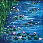 FIRST GALLERY OLATHE  - PAINT NIGHT "WATER LILIES" THURSDAY MAY 18,6:30-8:30 $30.per artist