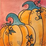 FIRST GALLERY OLATHE  - "PUMPKIN SPIRIT" INK & WATERCOLOR With TESH FRIDAY OCTOBER 13  TIME: 6:00-8:00, $30.