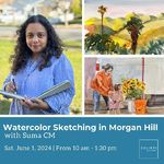 Suma CM - Watercolor Sketching in Morgan Hill