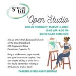 Studio 1212 Art Gallery - Open Studio; March 16, 2023, 10:00 AM-4:00 PM