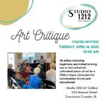 Studio 1212 Art Gallery - Critique; April 18, 2023, 10:00 AM