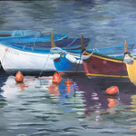 Barbara Cella - Dreaming of Italy - Cinque Terre Boat Paintings