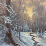 BARBARA HARRIS - Painting a Winter Landscape using the Zorn Palette