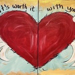 Joyce Fulton - Marriage Getaway Painting Class Heart with Wings (Evening)