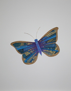 Blue Marble Butterfly