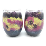 Penny FireHorse - Learn to Paint Northern Lights Stemless Glasses - Set of 2