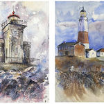 Jan Guarino - Jupiter Inlet Lighthouse ~ Watercolor Class
