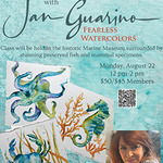 Jan Guarino - Watercolor at the Vanderbilt Marine Museum