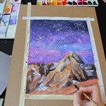 Svitlana Prouty - Watercolor Class ''Starry Night"